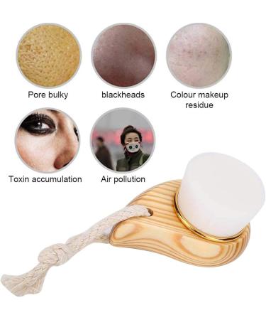2Pcs Face Cleaning Brushes Wooden Handle Portable Manual Exfoliating Wash Facial Cleansing Brush Soft Bristle Face Cleaning Beauty Brush - Buy Online on GoSupps.com