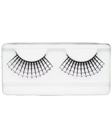 EMILYSTORES Huge Spider Web Lace Black Paper Lashes Costume Halloween Party Fashion Cosplay False Lashes 1 Pairs