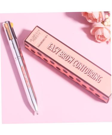 4-in-1 Eyebrow Contour Pen for Long-Lasting Define and Highlight in Black & Brown - Buy Online on GoSupps.com