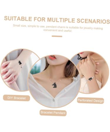 Ancient Egyptian Anubis Pendant Keychain DIY Bracelet Pendant (black Version) 1pc Car Decor Jewelry 2.5X1.5X0.6CM As Shown1 - Buy Online on GoSupps.com