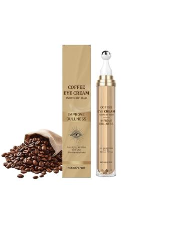 5% Caffeine Eye Serum Under Eye Roller Serum with Hyaluronic Acid & Niacinamide Balm for Anti Aging Puffiness & Wrinkles for Men & Women