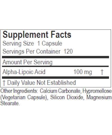 Dialyvite Alpha-Lipoic Acid - 120 Capsules - Buy Online on GoSupps.com