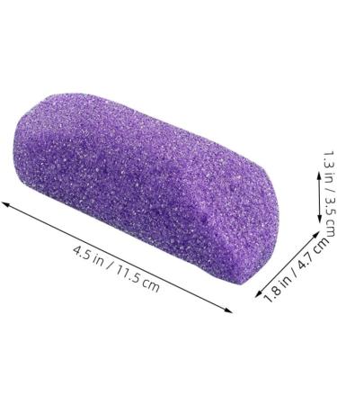 FRCOLOR Pumice Stone Nail Wood Stick Foot File for Dead Skin Foot Scrubber Stone Remover Dead Skin for Body Skin Remover File Pedicure Stone PU Purple Double-Sided - Buy Online on GoSupps.com