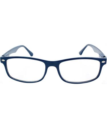 TBOC +2.50 Reading Glasses for Men & Women - Stylish Blue Reading Aid for Presbyopia Seniors & PC Use (1 Pack) - Buy Online on GoSupps.com
