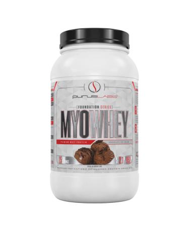 Purus Labs MYOWHEY Protein Powder 25 Servings (Chocolate Ice Cream 2lb)