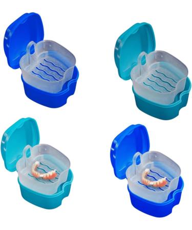 Premium Healeved 4-Piece Retainer Case Set | Secure Container for Dentures & Prostheses | International Shipping Available - Buy Online on GoSupps.com