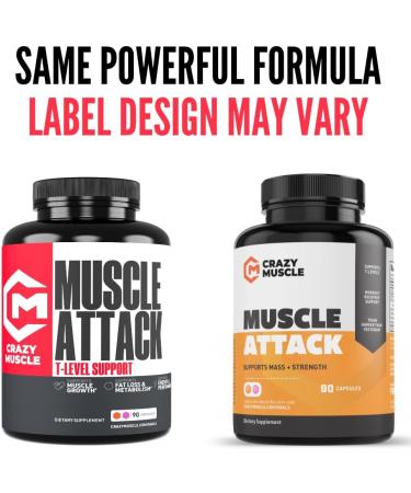 Crazy Muscle Creatine Capsules 5g of Premium 3X ThreeAtine Pre Workout Bulk Mass Gainer High Absorption Easy to Take Creatine Monohydrate Optimum Performance for Men Women (90) - Buy Online on GoSupps.com