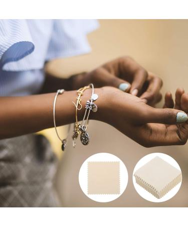 EXCEART 50pcs Silver Wiping Cloth - Premium Polishing Cloths for Silverware Jewelry Glasses & Metal Cleaning - Buy Online on GoSupps.com