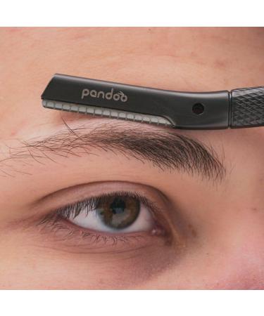 Metal Eyebrow Razor - Reusable with 4 Blades Face Hair Remover - Available in Black & More Colors - Buy Online on GoSupps.com