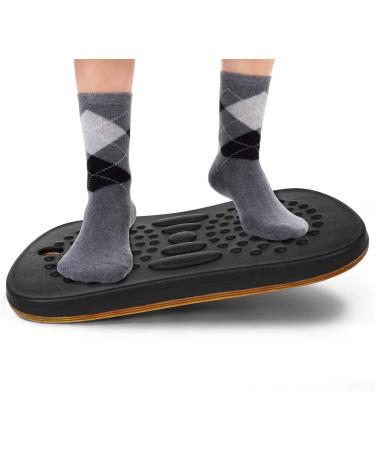Yes4All Wobble Balance Board for Standing Desk/Anti-Fatigue Office Foam Pad - Standing Desk Mats, Rocker Board, Office Accessories, Wobble Board With Massage Ball Standard Ver - Buy Online on GoSupps.com
