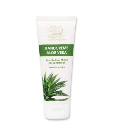 Florex Hand Cream Aloe Vera - Rich intensive care for dry stressed hands with sheep's milk without palm oil 75 ml