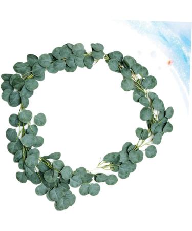 Zerodeko 1pc Garland Decor Artificial Plants Faux Eucalyptus Autumn Leaves Artificial Eucalyptus Spring Wreath for Front Door Artifical Green Leaves Wreath Green Leaf Wreath Arch Green 54x54cm - Buy Online on GoSupps.com