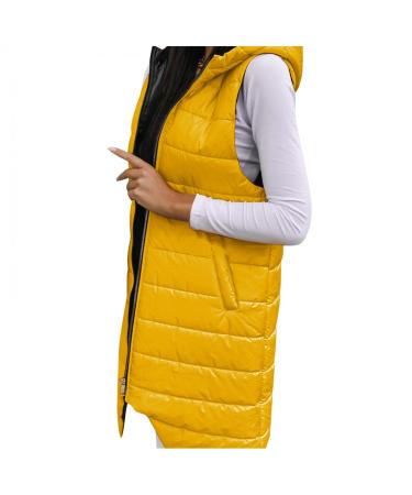 Ronony winter coat women warm long elegant lined teen girl fleece coat women midi long winter jacket with hood fleece jacket parka autumn outdoor jackets outdoorwear xxl 1#yellow