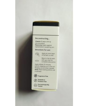 Brightening Lip Balm with SPF 30 | Vit C for Dark Lips | Glossy Soft Pink Lips - 4gm - Buy Online on GoSupps.com