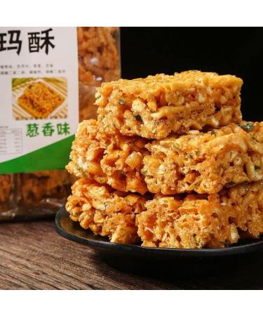 Sachima Soft Flour Cake Sesame Soft Pastry Rice Krispies Treats Crispy Chewy Scallion Biscuit 200g/pack Chinese Sweet Traditional Dessert Childhood Memories Snack Cookies (Mixed Flavors 2pack) Mixed flavors 2pack - Buy Online on GoSupps.com