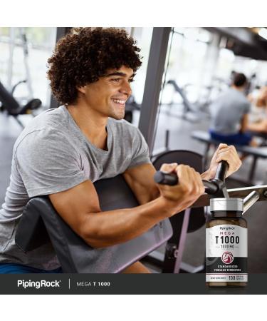 Piping Rock Tribulus Terrestris for Men 1000mg - 100 Capsules | Non-GMO Gluten Free Mega Standardized Extract Supplement - Buy Online on GoSupps.com