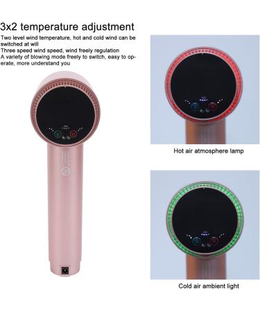 Portable Hair Dryer Rechargeable 300W Negative Ion Hair Dryer Hot Cold Wind Lightweight Blow Dryer Portable Blow Dryer with Temperature Control for Home Travel (US Plug US Plug 100 240V 100-240V - Buy Online on GoSupps.com