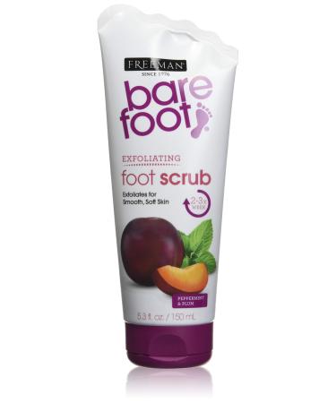 Freeman Bare Foot Exfoliating foot scrub Peppermint and Plum 5.3 oz Peppermint + Plum 5.3 Fl Oz (Pack of 1) - Buy Online on GoSupps.com