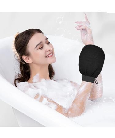 KEYRI Exfoliating Peeling Gloves 6 Pack for Women | Remove Dead Skin & Achieve Smooth Skin Perfect for Bathing & Showering (Black) - Buy Online on GoSupps.com