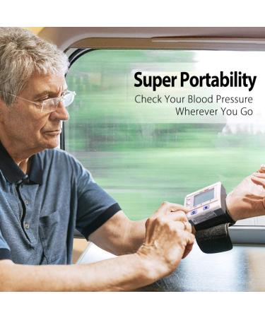 LotFancy Wrist Blood Pressure Monitor - Fully Automatic BP Cuff - 4 Users, 120 Memory - Large Screen Digital Home BP Machine - Buy Online on GoSupps.com