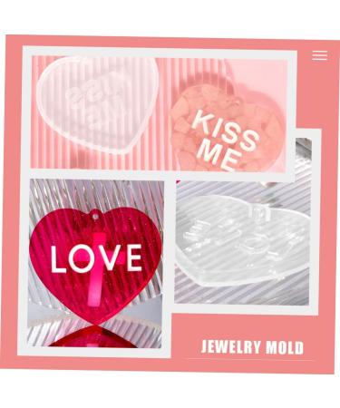 COHEALI 8 Pcs Love Silicone Mold Resin Mold Heart Keychain Molds Portable Pendant Molds Lovers Key Chain Set As Shownx4pcs 6.7X6cmx4pcs - Buy Online on GoSupps.com