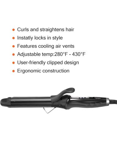 2-in-1 Hair Straightener and Curling Iron - 1 Inch for Perfect Curls & Sleek Straight Styles | Ideal for All Hair Lengths - Buy Online on GoSupps.com