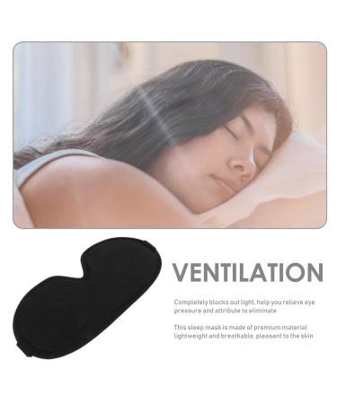 FRCOLOR Blackout Eye Mask - Adjustable Cotton Sleeping Shades for Travel & Home | Comfortable Light Blocking Covers for Women & Men - Buy Online on GoSupps.com