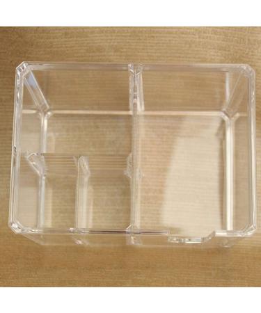 Fomiyes Kasten Wattepad Organizer - Clear Mini Container with Lid for Cosmetics & Toothpicks | International Shipping Available - Buy Online on GoSupps.com