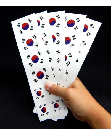 40 South Korean Flag Tattoos - Korea Party Favors - Buy Online on GoSupps.com