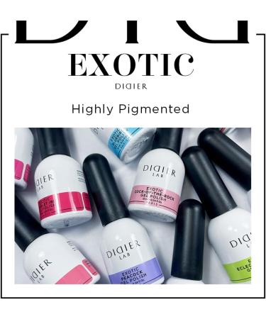 Didier Lab - Premium Gel Nail Polish Exotic - Peacock - Gel Nail Varnish - Nail Art - Long-Lasting High Gloss Wear - Easy to Apply - Gel Nails - Rich Pigment - UV/LED - Chip Resistant - Buy Online on GoSupps.com