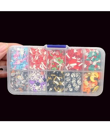 RT 90g/Box Mixed Christmas Halloween Slices Polymer Hot Clay Sprinkles for Crafts DIY Making Nail Art Decoration Accessories Y118 (Color : Christmas Halloween) - Buy Online on GoSupps.com