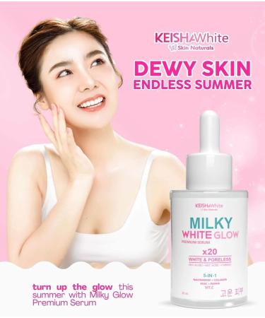 KEISHA White Skin Naturals Milky White Glow Premium Serum 30ml - Buy Online on GoSupps.com
