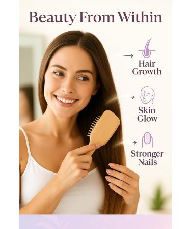 Pure Bloom Biotin 5 000 mcg Hair Skin & Nails Vitamins for Women & Men Supports Stronger Hair Growth Healthier Skin & Nails Vegan Non-GMO Supplement - Buy Online on GoSupps.com