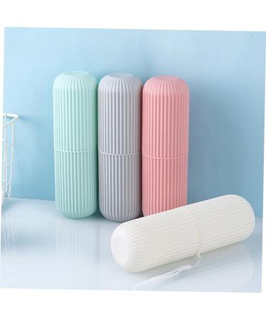 Frcolor 8 Pieces Toothbrush Holder Set - Portable Travel Storage Box for Toothbrush & Toothpaste - Essential Body Care Accessories - Buy Online on GoSupps.com