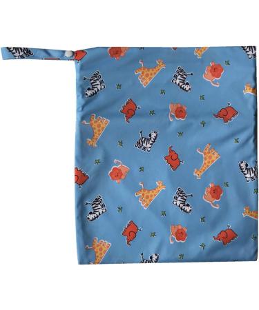 MUMBABY Wet Dry Bag for Baby Cloth Diaper Nappy - Reusable, Two Zippered Pockets (Lions) - Buy Online on GoSupps.com