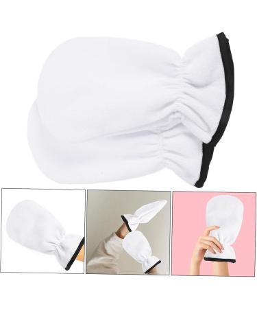FRCOLOR 1 Pair Maintenance Essential Oil Gloves Hot Wax Hand Gloves Spa Hand Mitts Spa Moisturizing Gloves Thermal Gloves Exfoliating Gloves Heating White Polyester Warm Gloves 29X16X1CM - Buy Online on GoSupps.com