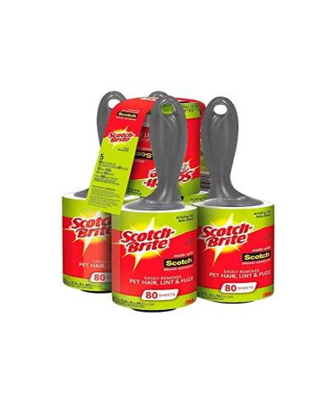 Scotch Brite Value Pack Lint Roller 80 Sheets (Pack of 5)