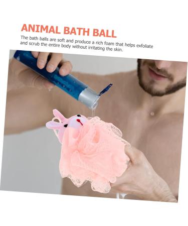 Ipetboom 4pcs Cartoon Bath Ball Set - Baby Sponge & Cleaning Supplies Kids Body Wash Loofah Sponges for Bath Time Fun - Buy Online on GoSupps.com