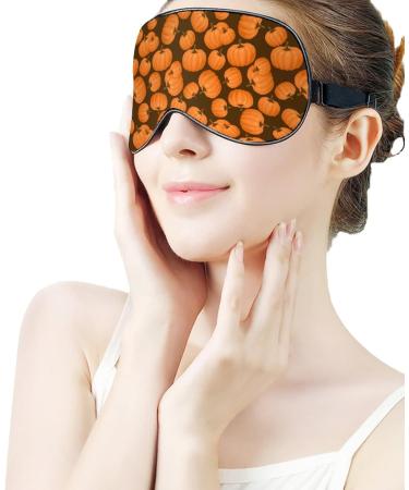 Buy Fresh Ripe Pumpkins Sleep Mask for Women | Adjustable Eye Shades & Elastic Strap - Perfect for Sleep & Relaxation - Buy Online on GoSupps.com