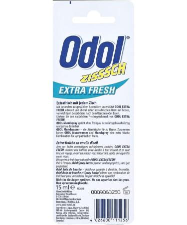 Odol Mouth Spray Extra Fresh 15ml - Alcohol-Free Instant Breath Freshener (Pack of 2) - Buy Internationally Online - Buy Online on GoSupps.com
