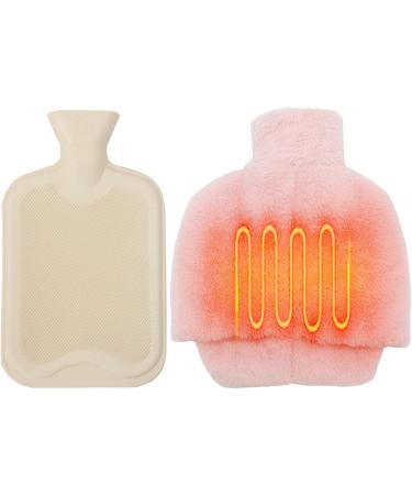 Yajexun Foot Warmer - Cozy Plush Foot Bag for Hot Water Bottle (2L) | Removable Thickened Design for Men & Women | Pink - Buy Online on GoSupps.com