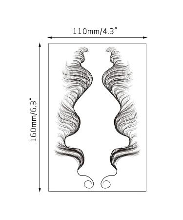 Fake Edges Hair Tattoo Stickers - Waterproof Baby Hair Makeup for Women - Curly Hair Salon DIY Edge Tattoo Stickers - Body Makeup Tool - Buy Online on GoSupps.com
