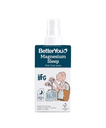 BetterYou Magnesium Sleep Kids' Body Spray - Relaxing Magnesium Chloride Spray For Kids - Promotes A Restful Sleep - Lavender Essential Oil - 3.38 oz