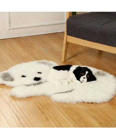 Pet Bed Soft Plush Comfortable 33.9x23.6x1.2in Pet Mattress for Puppy Cats for Four Seasons(Koala Dark Gray) - Buy Online on GoSupps.com