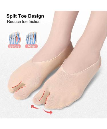 Bunions Splint Socks | Bunions Corrector Pads Bunions Relief Sleeve Brace with Soft Gel Cushion Pad for Foot Hurt Relief Toe Separator Straightener for Overlapping Skin Color - Buy Online on GoSupps.com