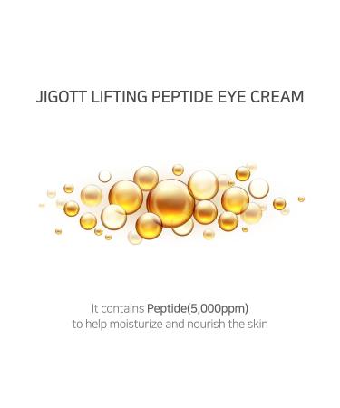 Jigott Lifting Peptide Eye Cream 50ml - Niacinamide, Adenosine, Peptide (5,000ppm) - Moisturizing Formula - Buy Online on GoSupps.com