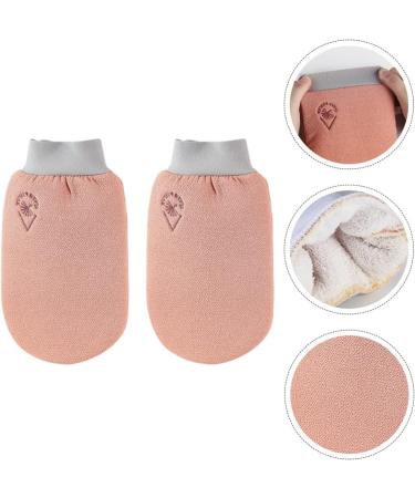 Buy Exfoliating Bath Scrubs - 2pcs Shower Gloves for Men & Women | Dead Skin Remover & Massage Gloves in Red - International Shipping Available - Buy Online on GoSupps.com