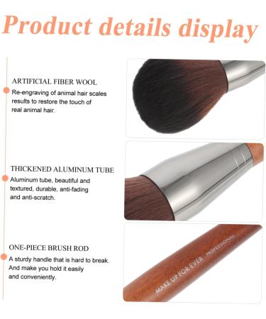 Ipetboom 1 Pc Large Size Loose Powder Brush Makeup Foundation Cleaning Gadgets Face Sculpting Buffing Brush Makeup Eye Makeup Face Cleaning Tools Lip Brush Wooden Handle Fluffy Makeup Tools 20x3cm As Shown - Buy Online on GoSupps.com