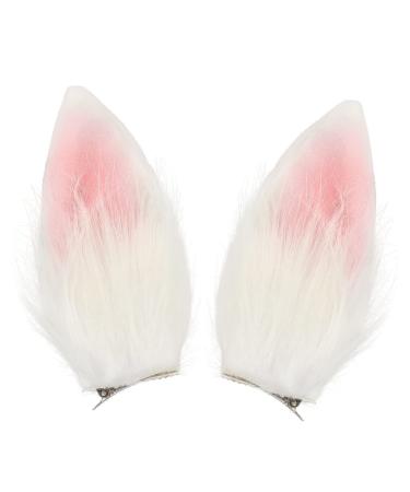 minkissy 1 Pair Bunny Ear Hair Clip Bunny Ears Hairpin Bunny Accessories for Women Rabbit Ear Prop Costume Accessory Barrettes for Girls Rabbit Cosplay Prop Accessory Dress Prom Plush Miss