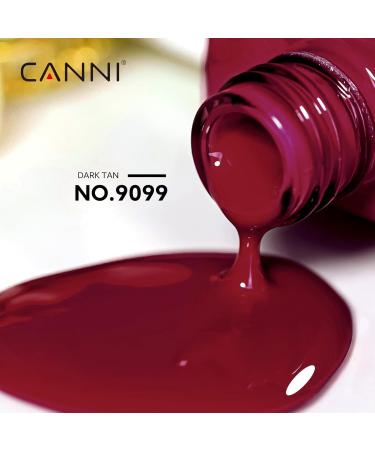 CANNI Dark Red Gel Nail Polish - High Gloss Burgundy Red Soak Off UV Gel for Salon & DIY Manicure - Buy Online on GoSupps.com